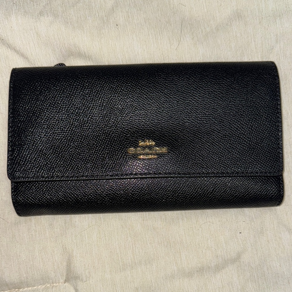 Coach Black Leather Wallet